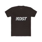 KOST 3D Metallic Logo Tee — White Graphic Crewneck T-Shirt