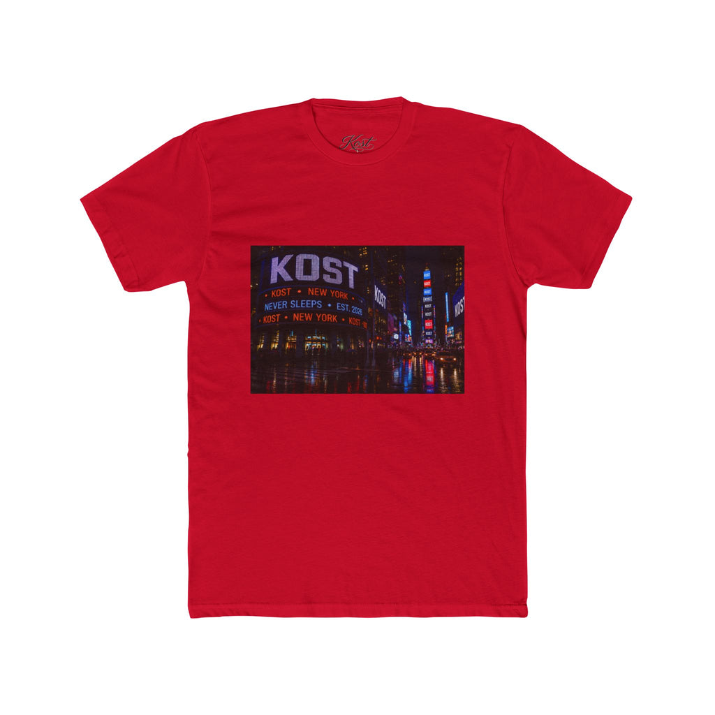 KOST Neon City Crew Tee — Retro Nightscape Graphic T‑Shirt