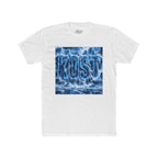 KOST Waterfall Graphic Tee — Blue Wave Texture Crew Shirt