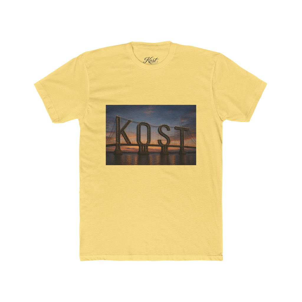 Kost Bridge Sunset Tee — Scenic Photo Graphic T-Shirt