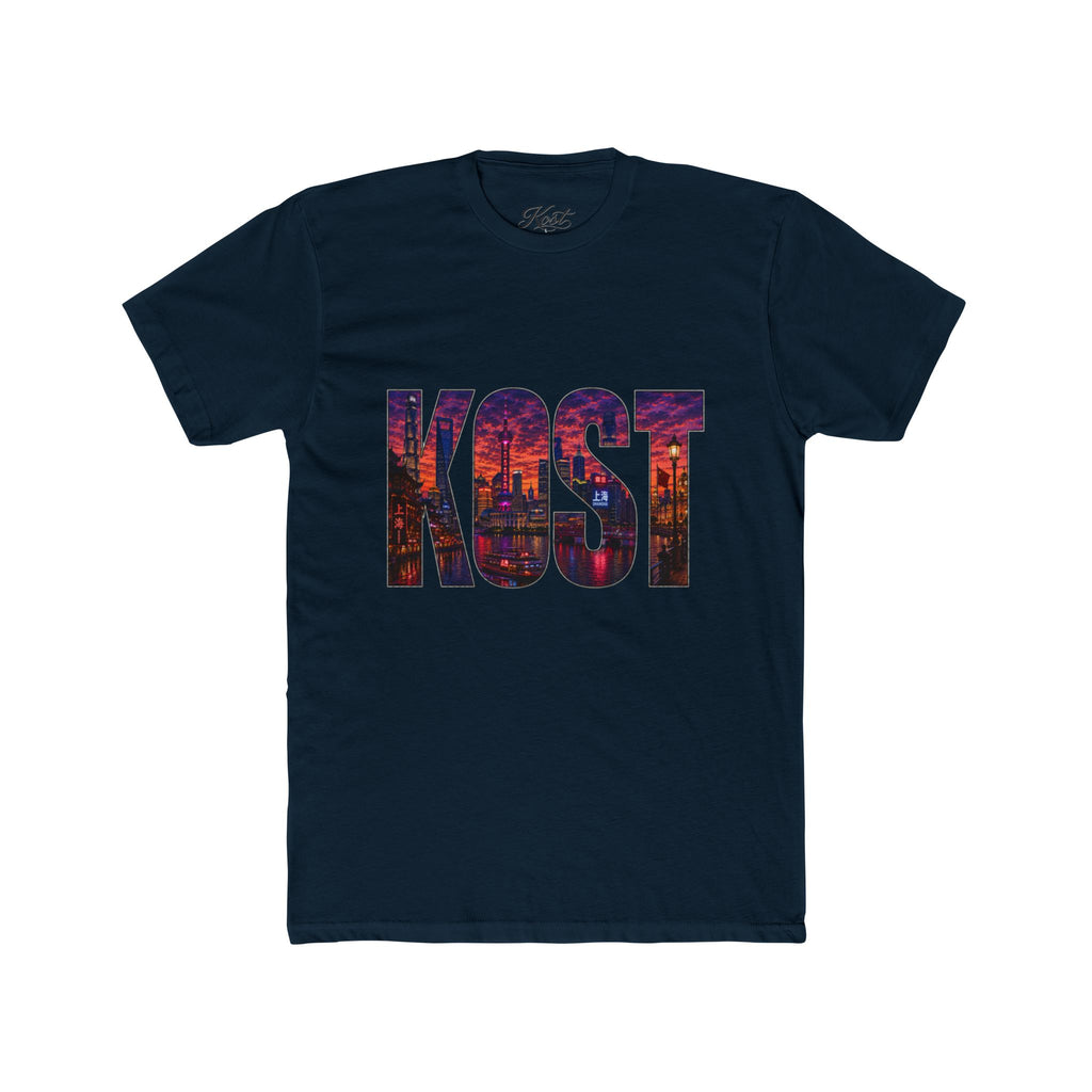 KQST Cityscape Graphic Tee — Bold Urban Lettering T-Shirt
