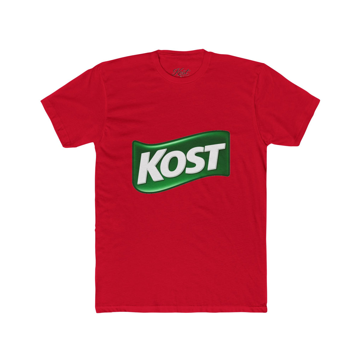 KOST Logo Tee — Vintage Green Wave Graphic T-Shirt