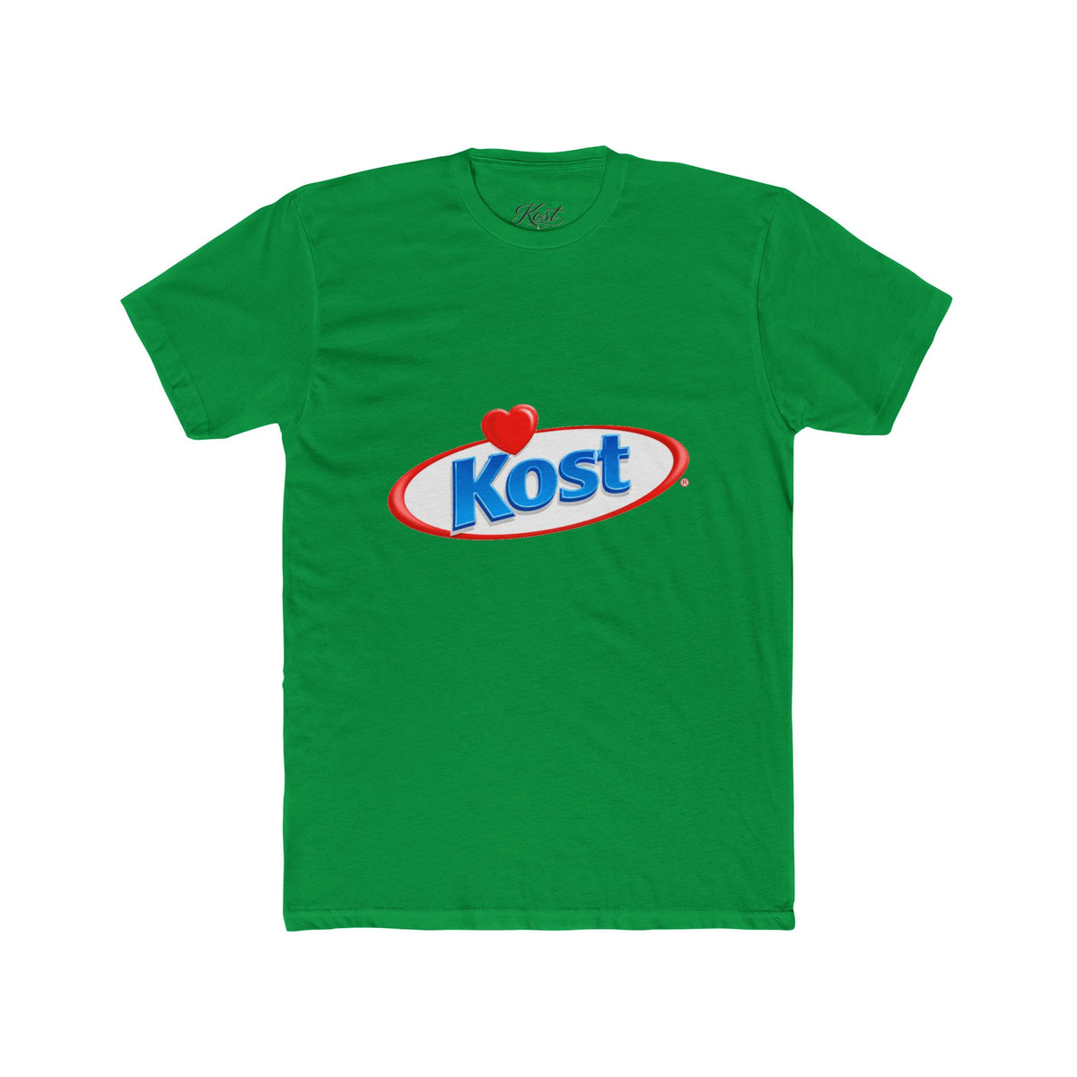 Kost Logo Tee — Retro Heart Emblem Graphic T‑Shirt