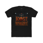 Basketball Court Graphic Tee — 'KOST' Logo with Basketball