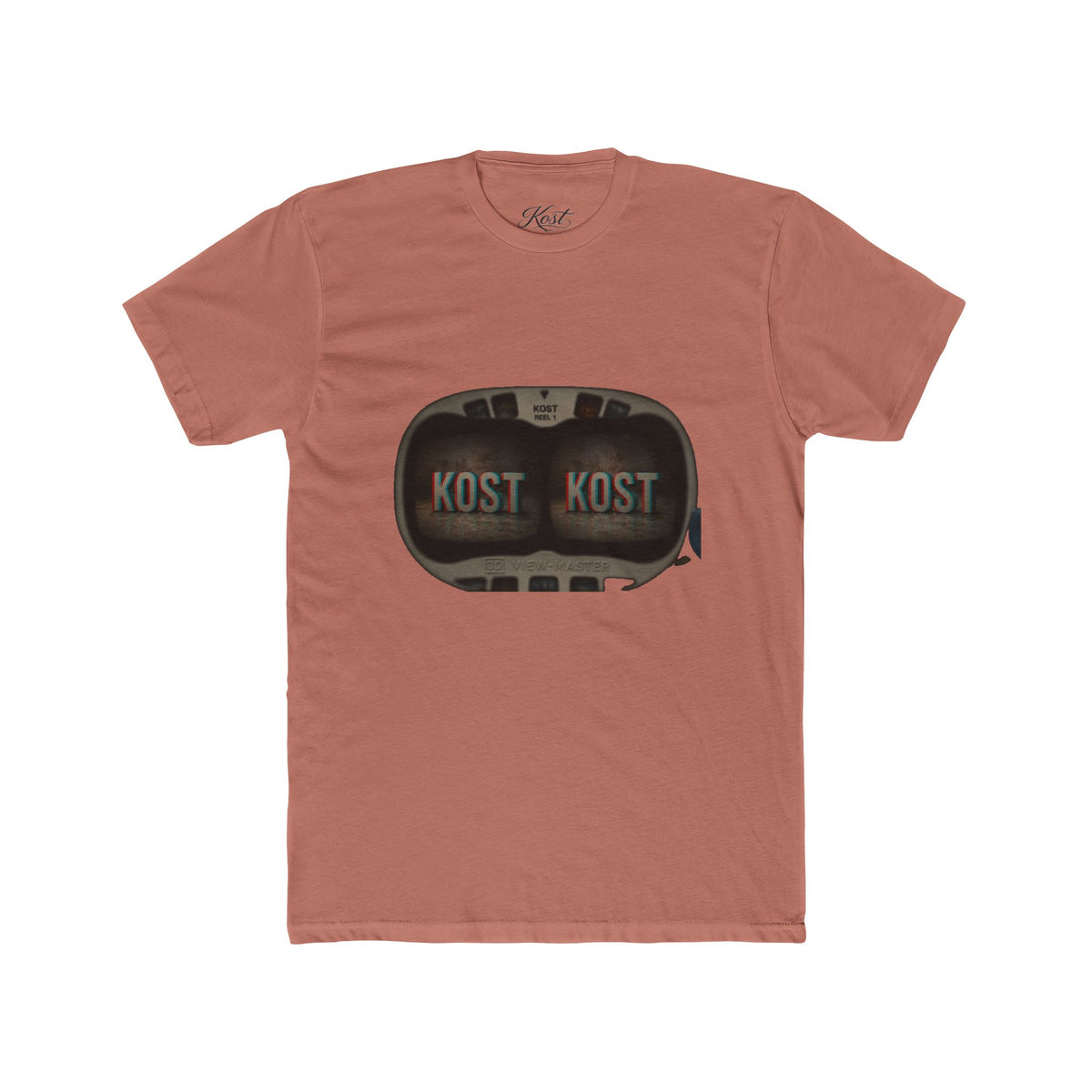 KOST Retro Camera Tee — Vintage Viewfinder Graphic Crew T-Shirt