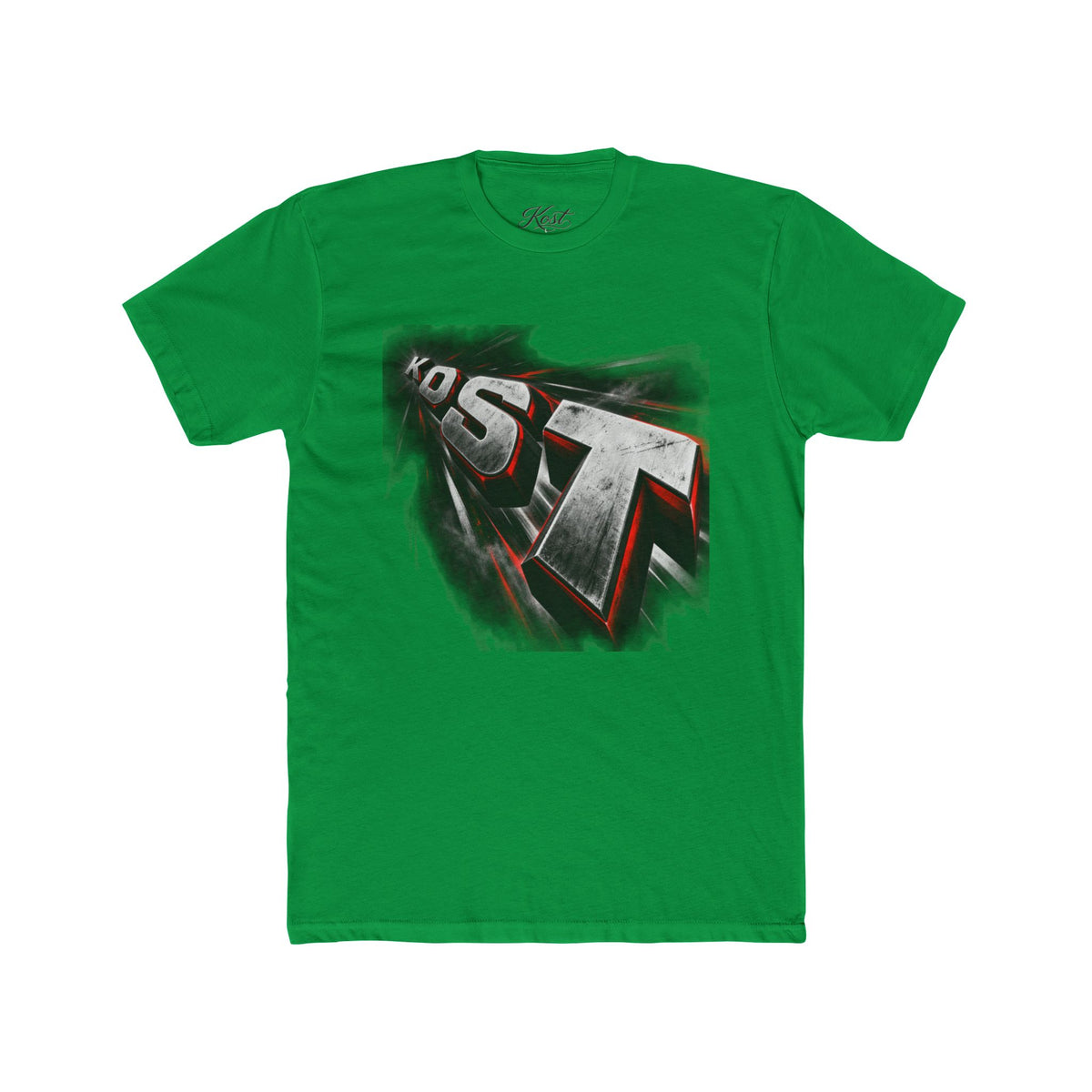 Retro 3D Text Graphic Tee — 'EST' Streetwear Shirt