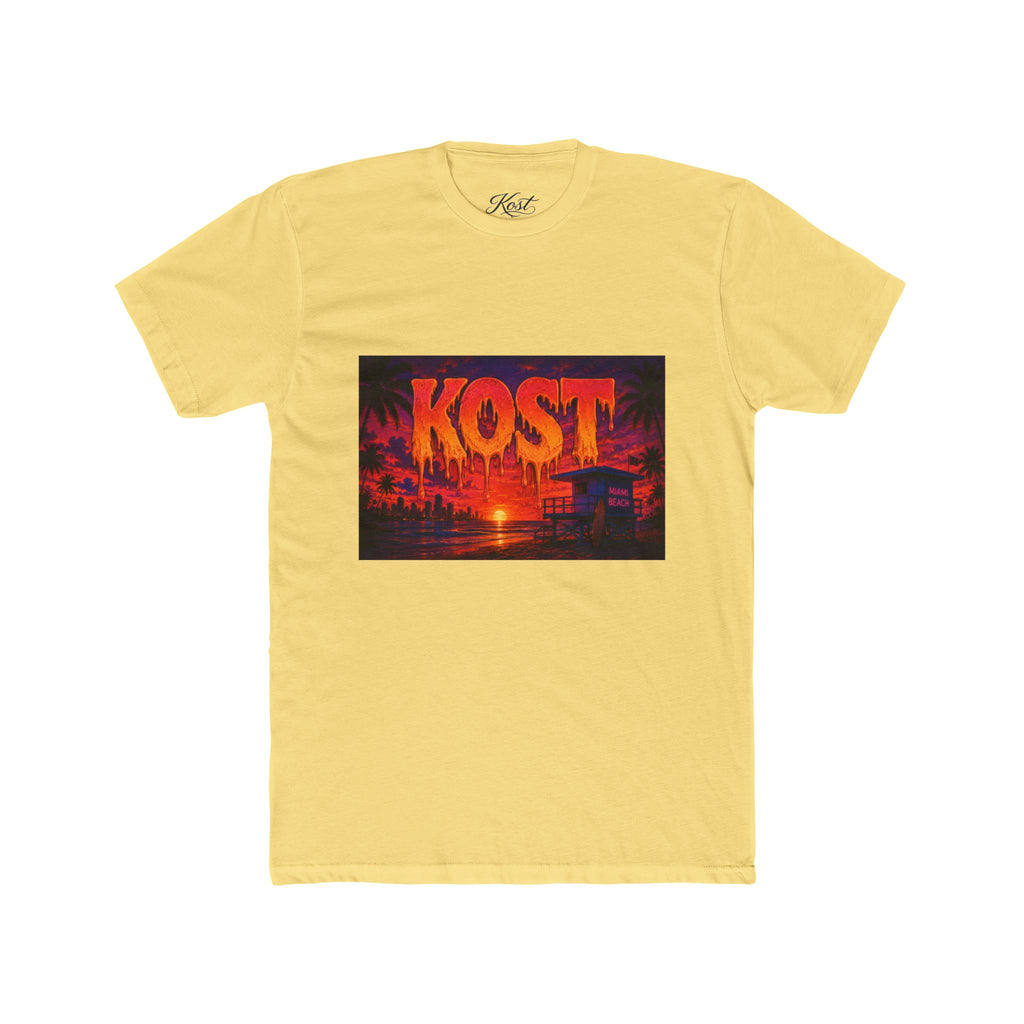 KOST Sunset Beach Tee — Vintage Tropical Sunset Graphic T-Shirt
