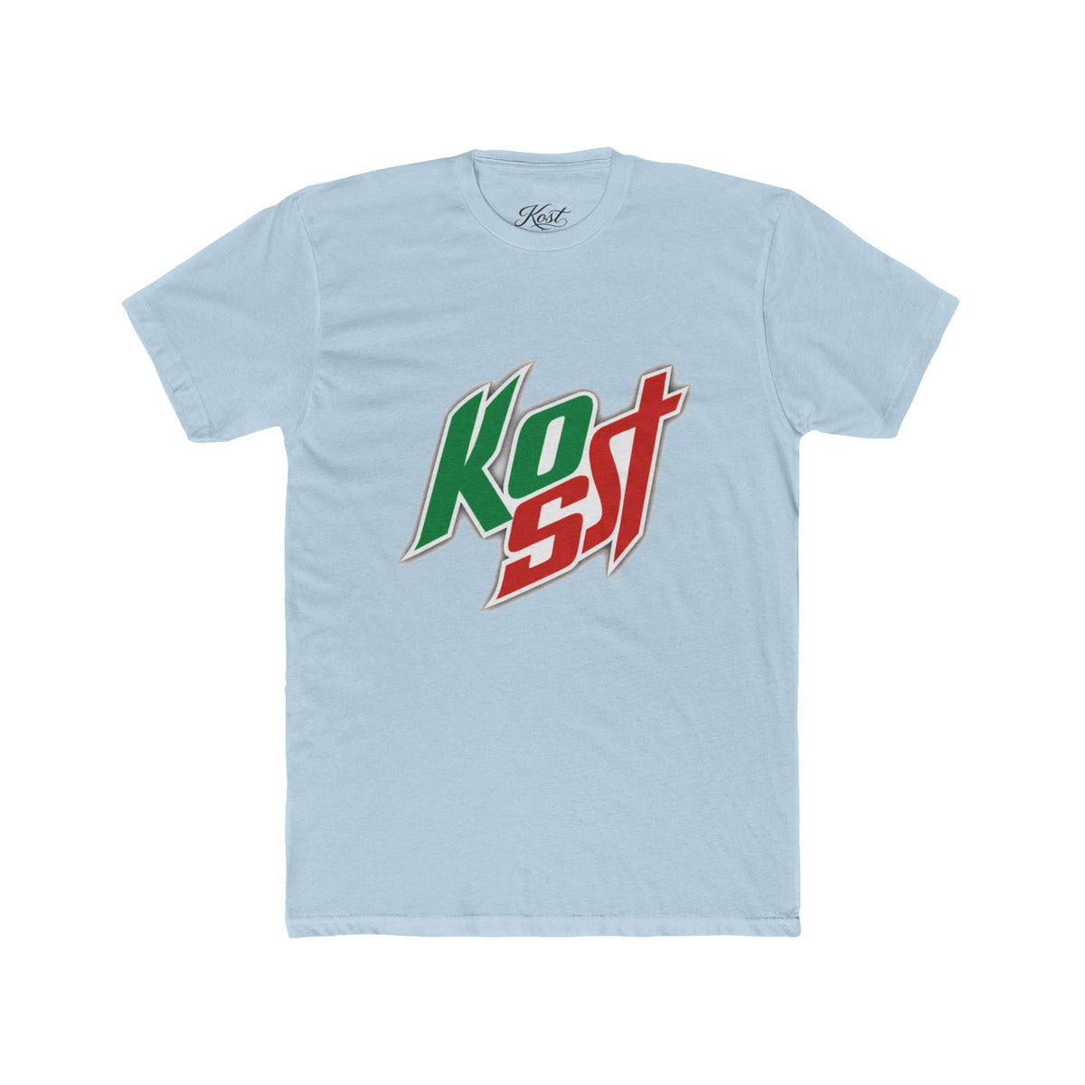 Kost Logo Tee — Retro Green & Red Graphic T-Shirt