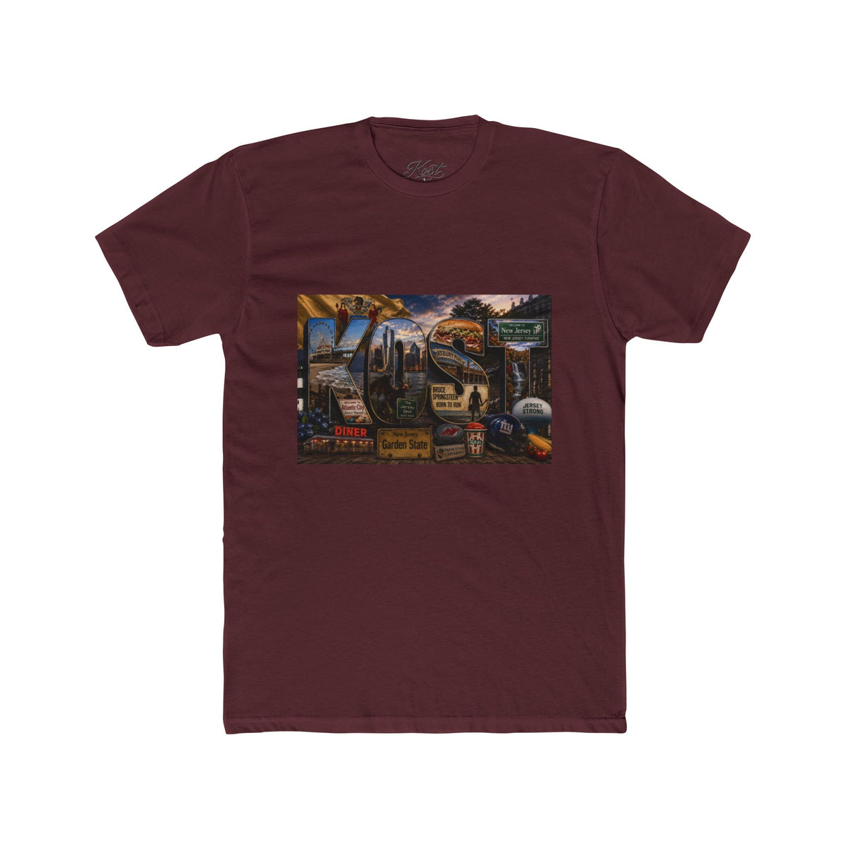 Vintage Route 66 Road Trip Tee — Retro Gas Station Collage T‑Shirt