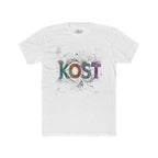 KOST Graphic Tee — Colorful Abstract Lettering Cotton T‑Shirt