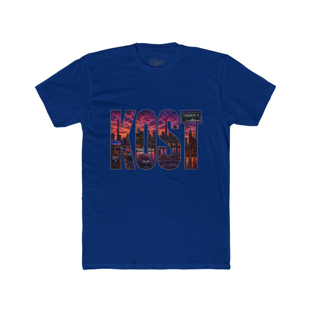 KOST Cityscape Logo Tee — Sunset Skyline Graphic T-Shirt