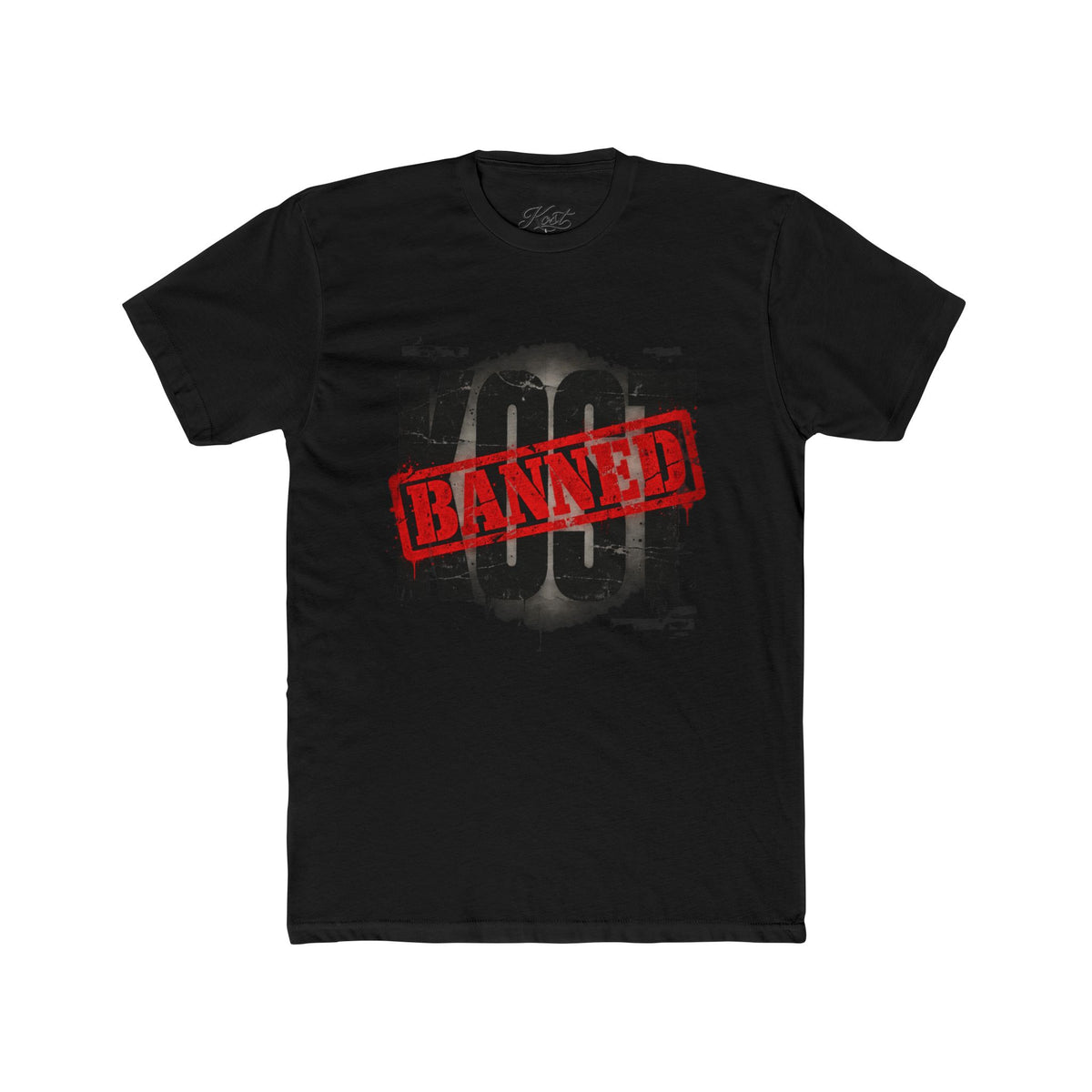 KOOT Graphic Tee — "BANNED" Stamp Distressed Streetwear T-Shirt