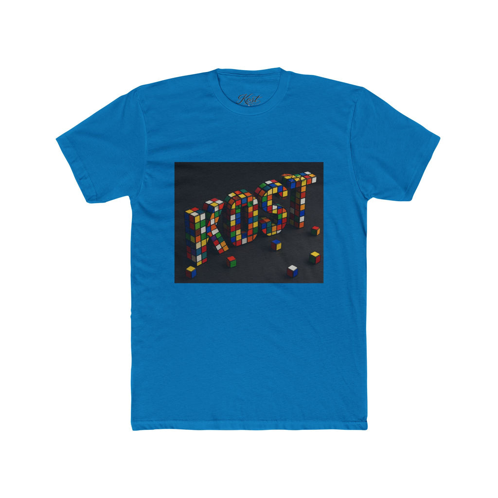 LOST Rubik Block Graphic Tee — Retro Puzzle Typography T‑Shirt