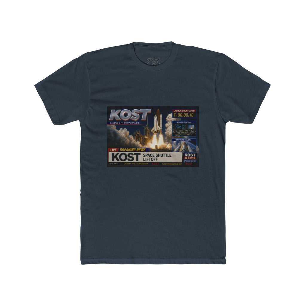 KOST Space Shuttle Launch Graphic Tee – Retro Rocket Sci‑Fi T-Shirt
