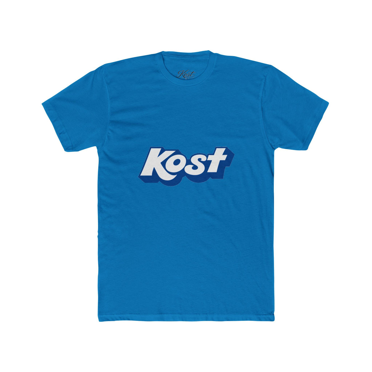 Kost Retro Logo Tee — Vintage Blue Graphic T-Shirt