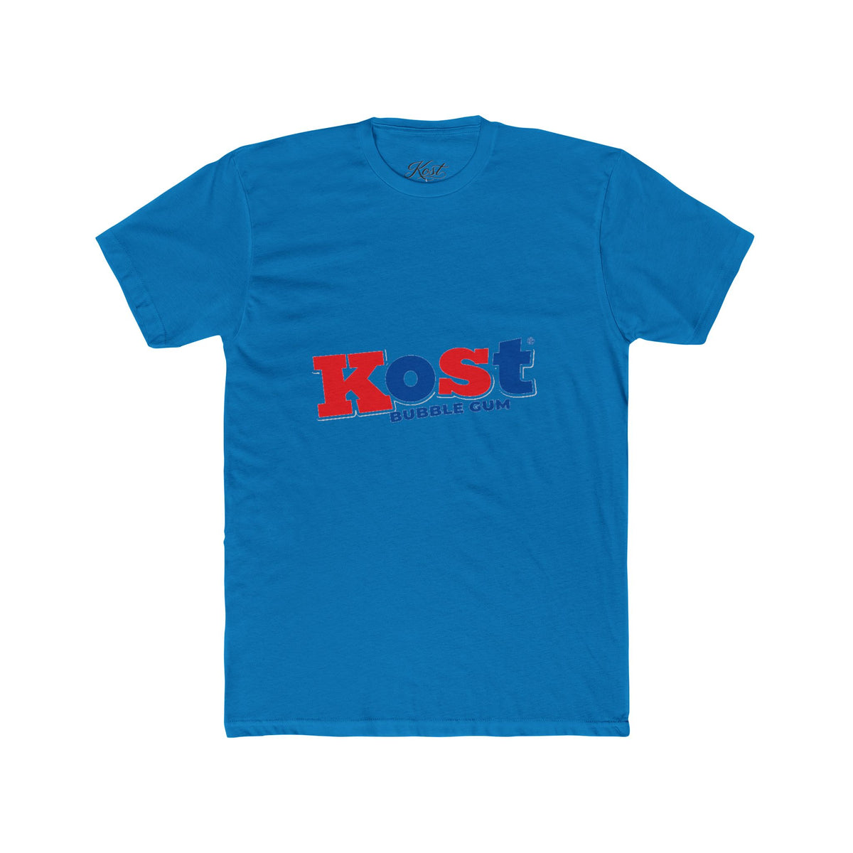 Kost Bubble Gum Graphic Tee — Retro Red & Blue Logo T‑Shirt