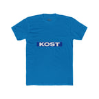 KOST Logo Tee — Retro Blue Box Graphic Cotton T‑Shirt