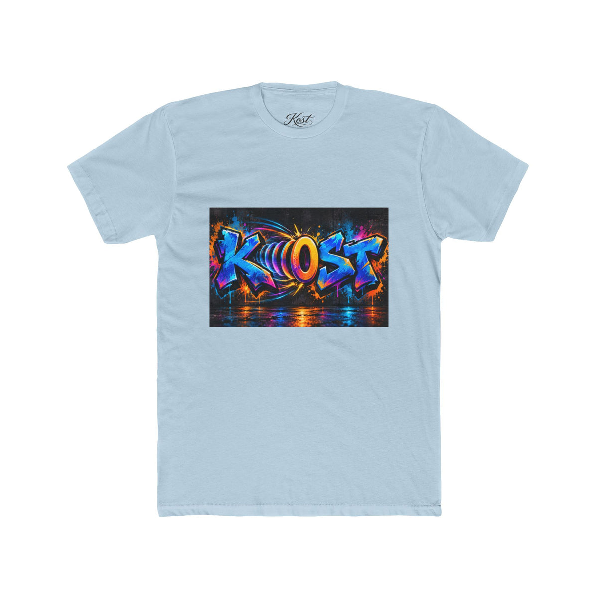 Graffiti 'KHOST' Art Tee - Vibrant Urban Streetwear Crewneck