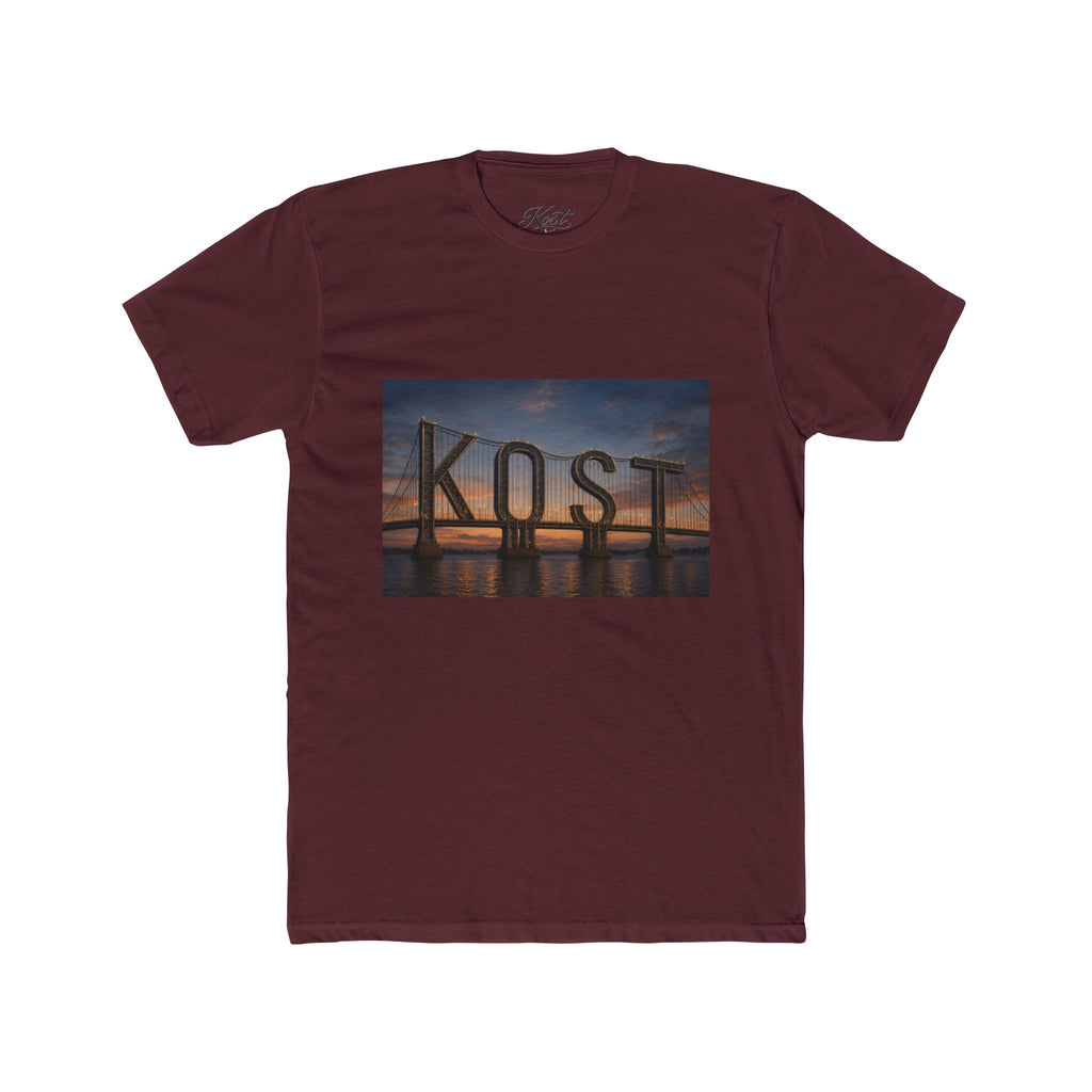 Kost Bridge Sunset Tee — Scenic Photo Graphic T-Shirt