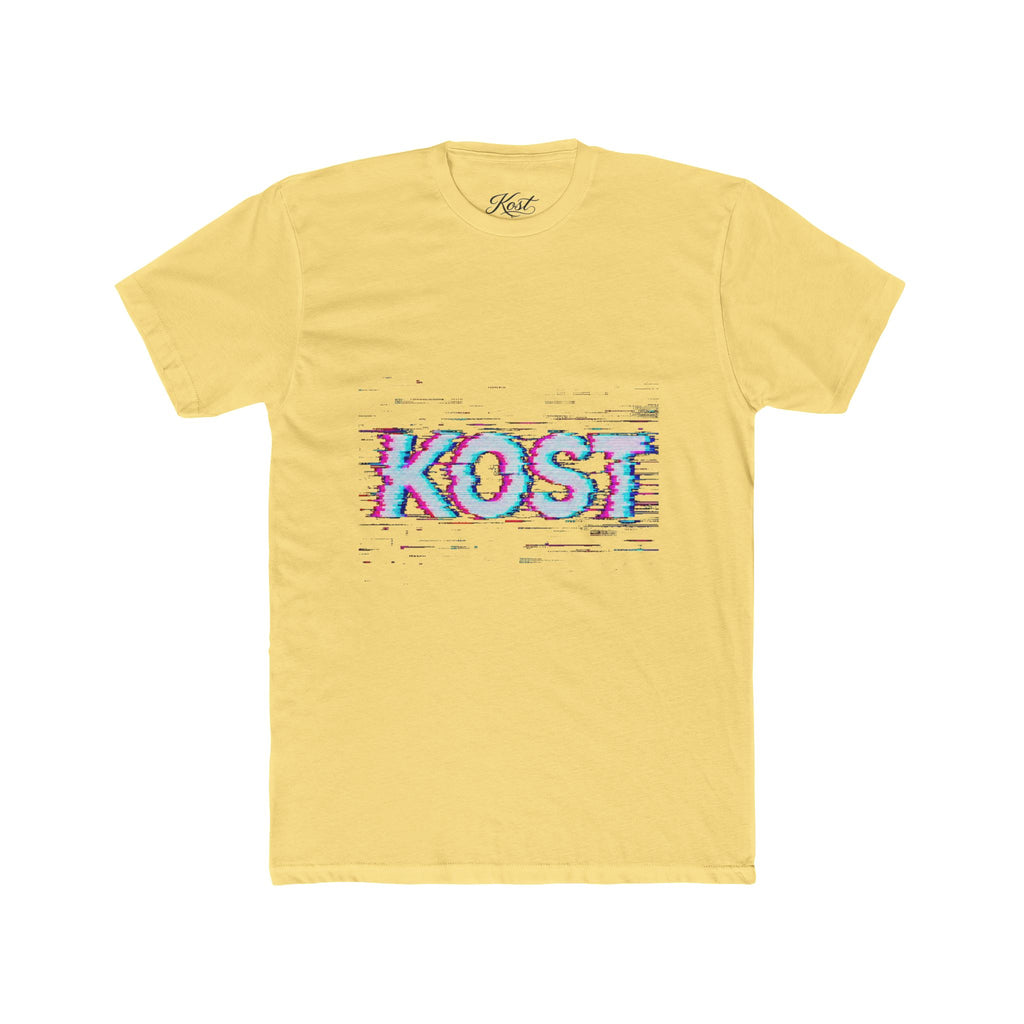 KOST Glitch Graphic Tee — Retro Vaporwave Logo T-Shirt