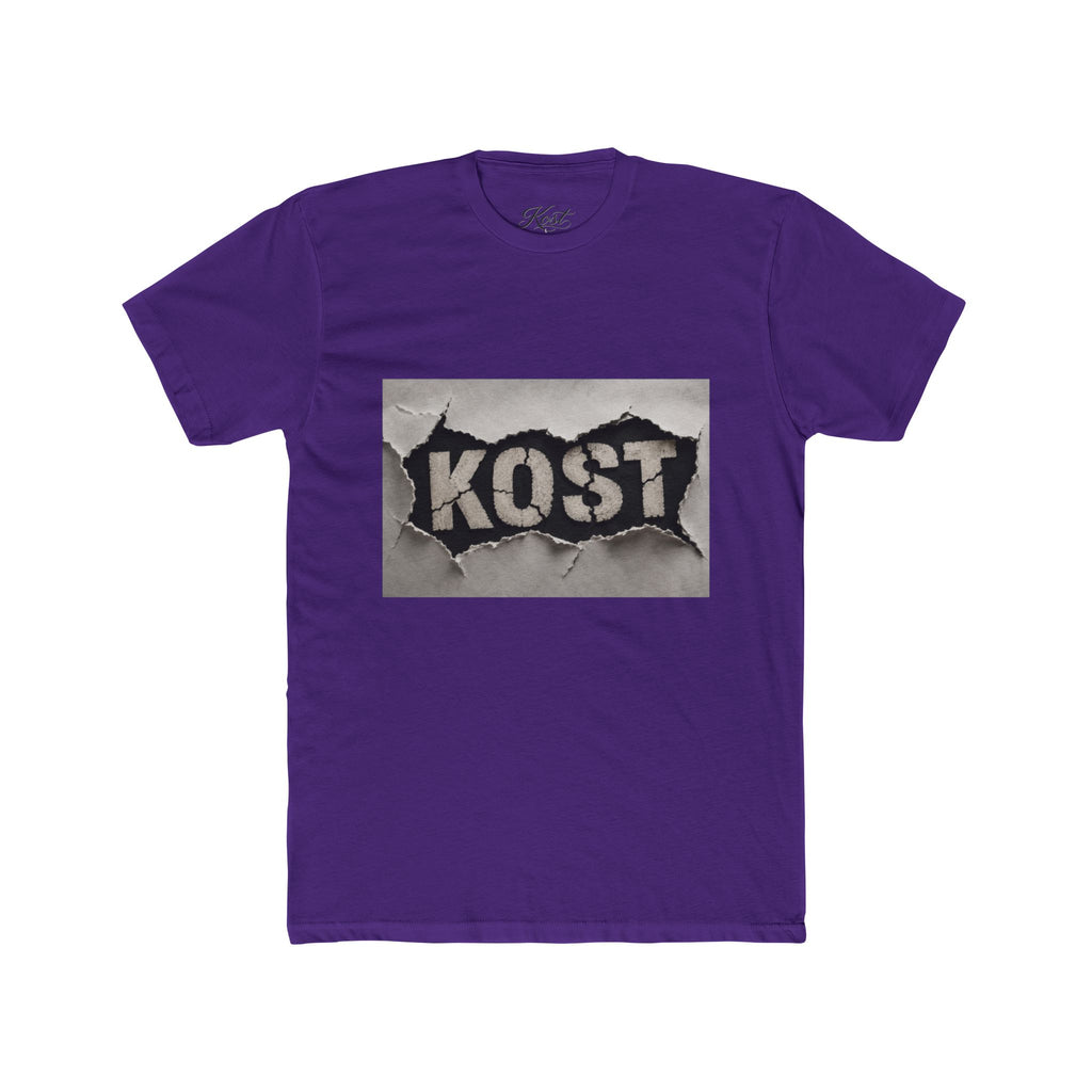 KOST Graphic T-Shirt – Distressed Black and White Streetwear Tee