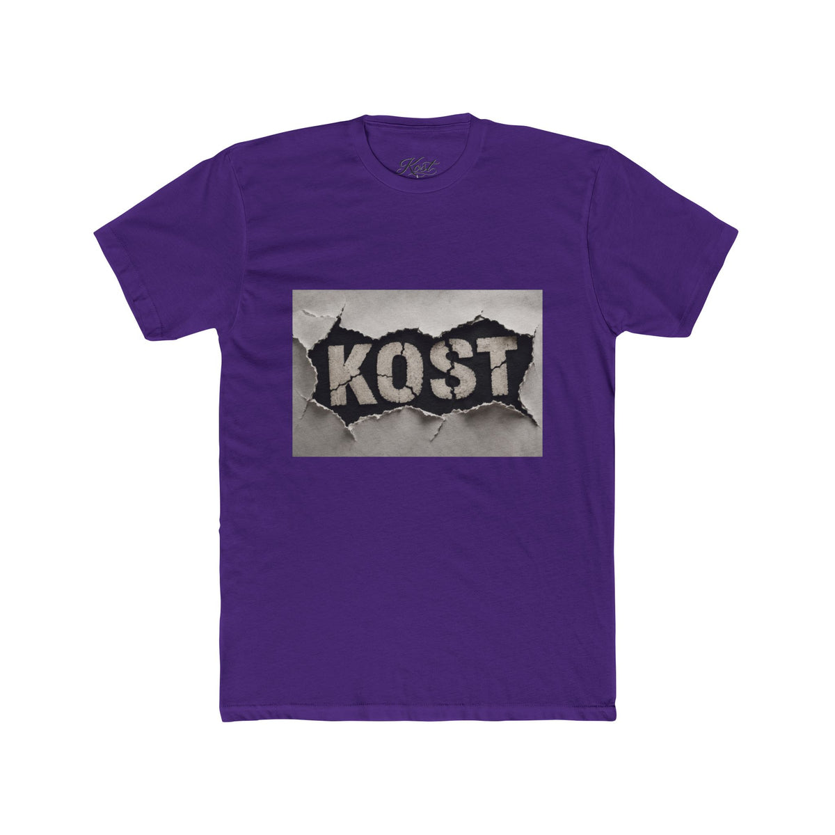 KOST Graphic T-Shirt – Distressed Black and White Streetwear Tee