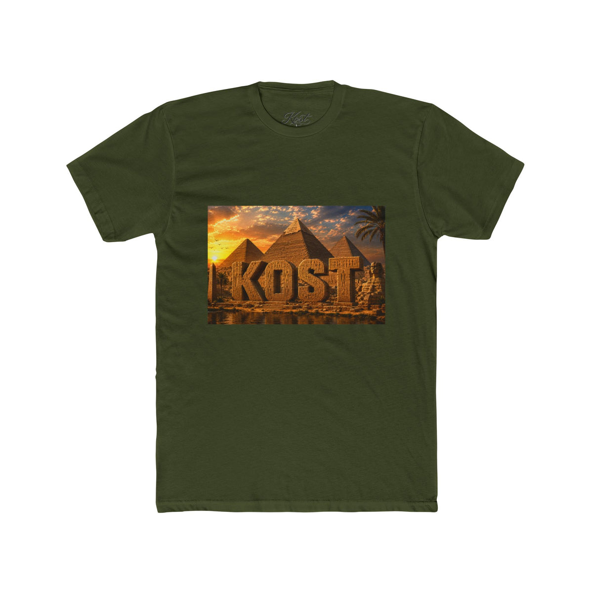 Kost Egyptian Pyramid Graphic Tee — Vintage Sunset Travel T-Shirt