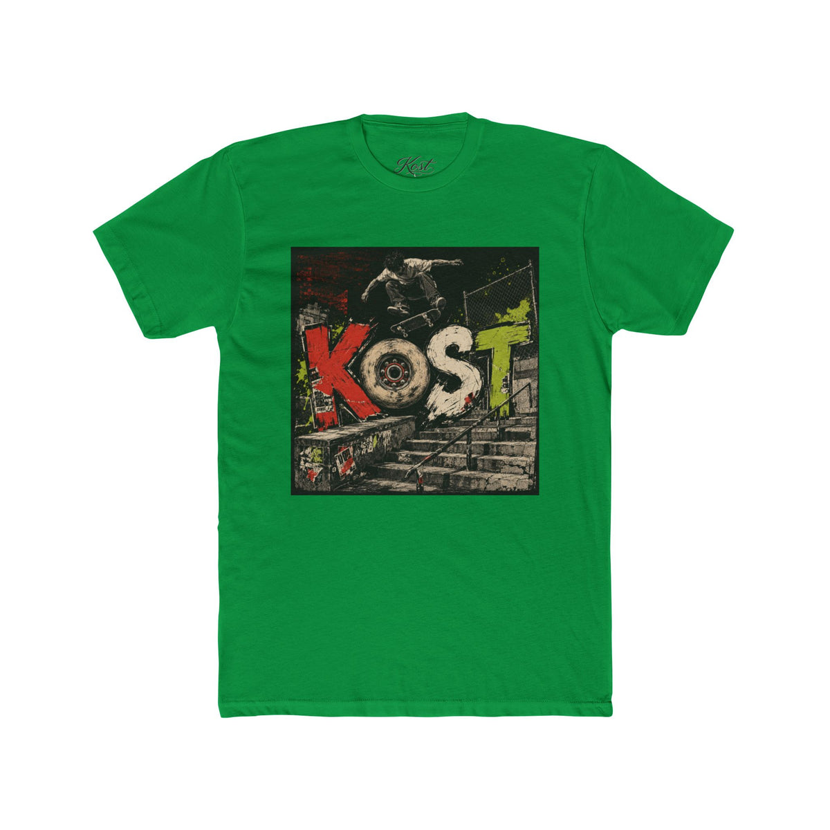 Kost Skate Graphic Tee — Vintage Skateboard Street Art T-Shirt
