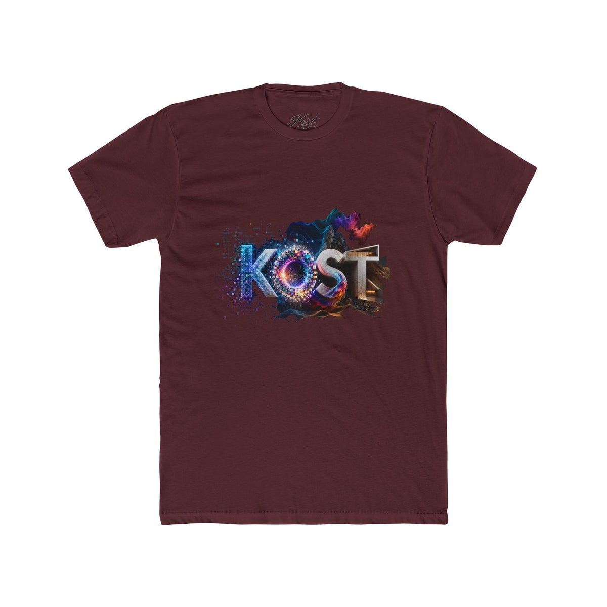 KOST Retro Galaxy Graphic Tee — Cosmic Lettering Crewneck