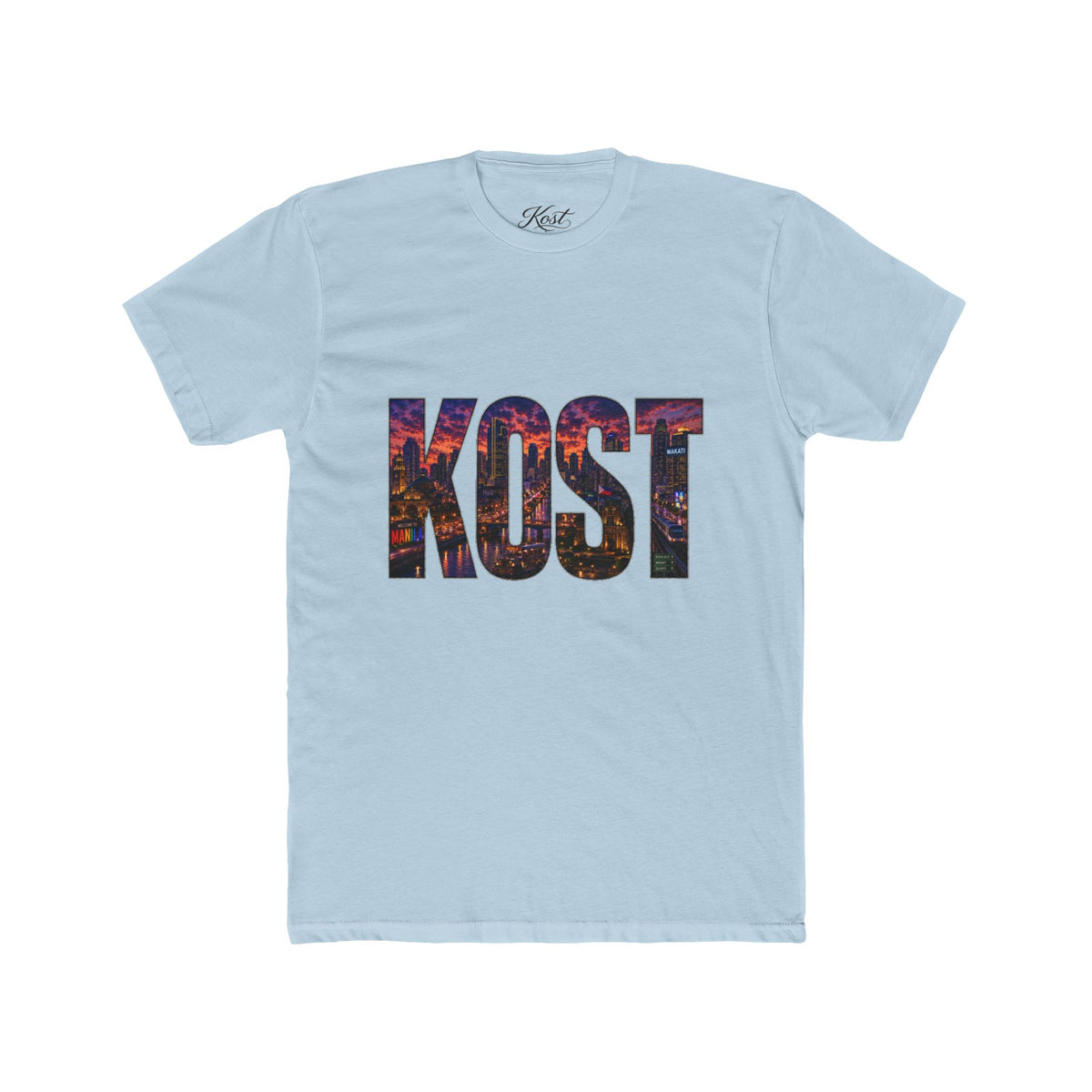 KOST Cityscape Graphic Tee — Bold Lettering Urban Skyline T-Shirt