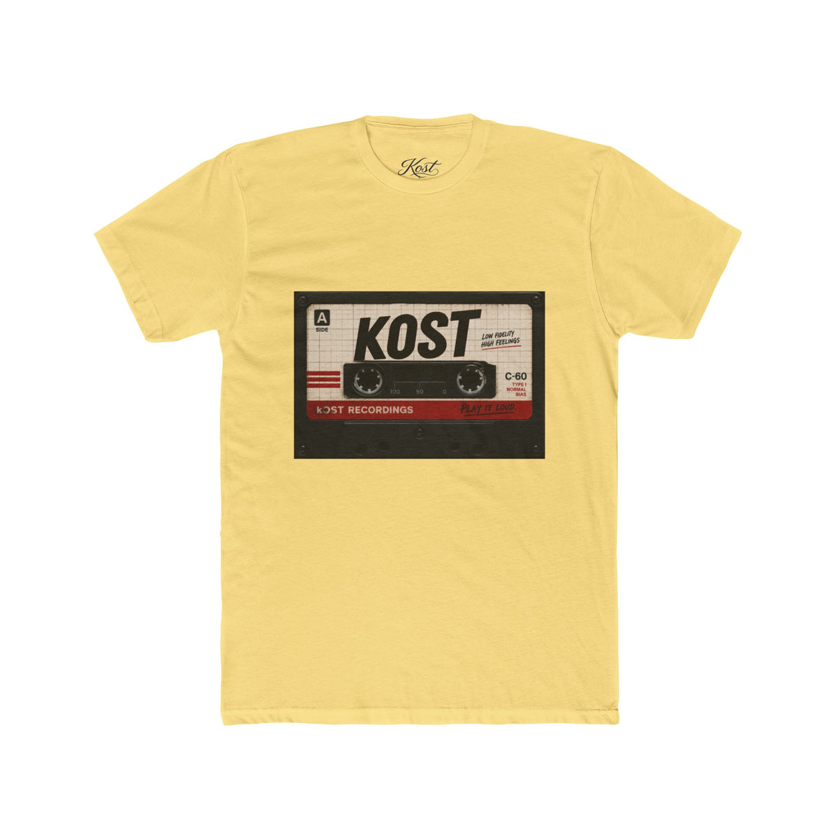 Retro Cassette Tape Tee — "KOST" Vintage Music T-Shirt