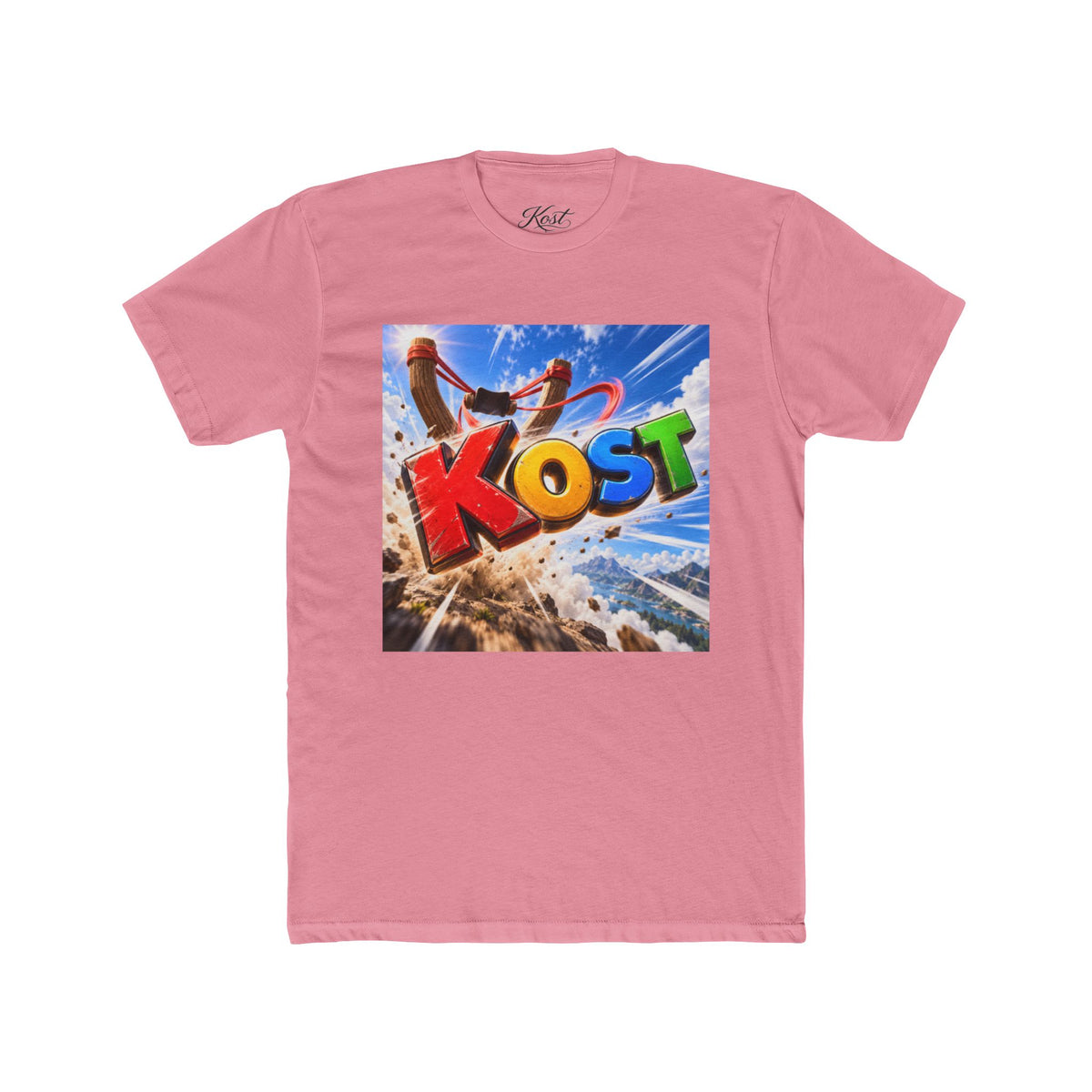 KOST Colorful Surf Graphic Tee — Beach Vibe Retro Logo T-Shirt