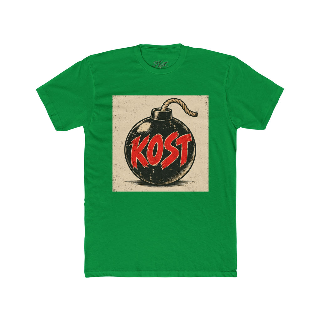 Bomb Graphic T‑Shirt — "KOST" Retro Punk Logo Tee