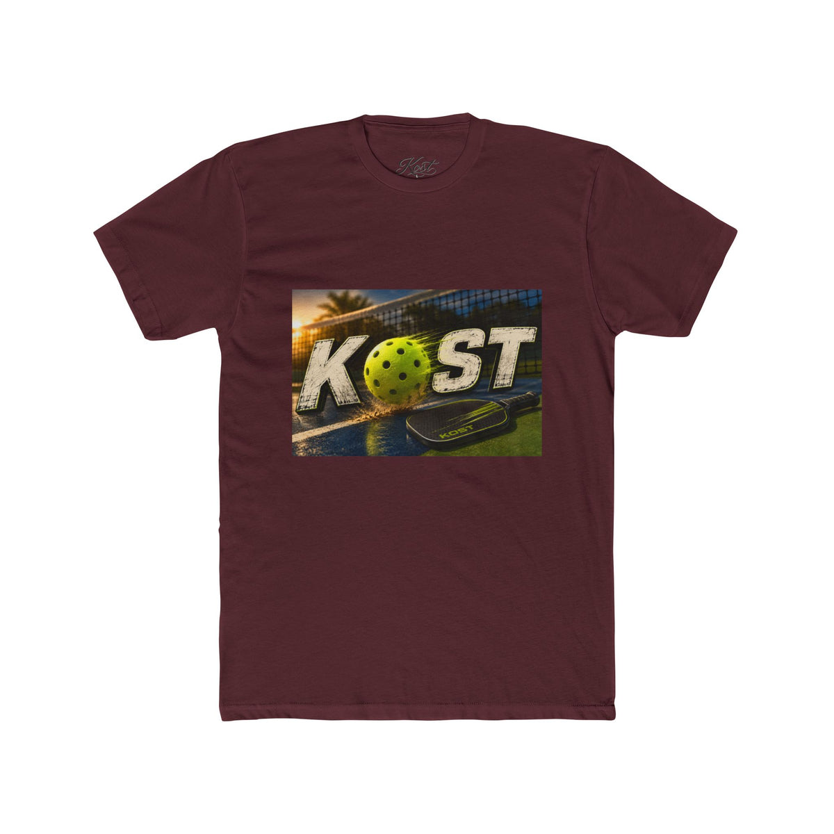 Pickleball Coast Graphic Tee — "COAST" Sunset Court Design