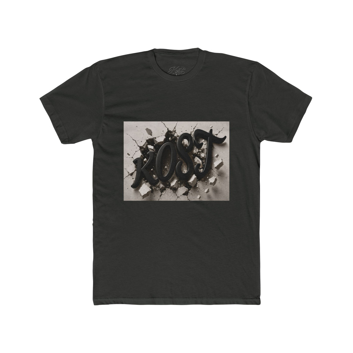 Abstract Black Brushstroke Art T‑Shirt