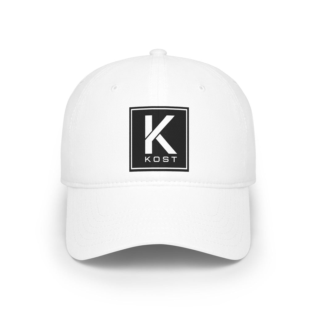 KOST Square Logo Baseball Cap – Low Profile Red Hat