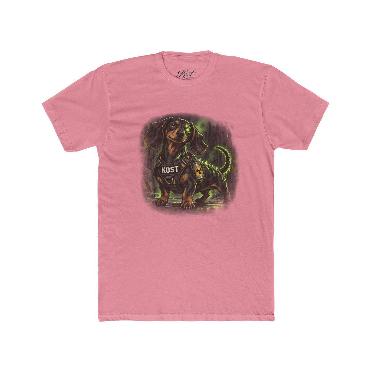 K9 Dachshund Guardian Tee — 'K9ST' Neon Dog Lover T-Shirt