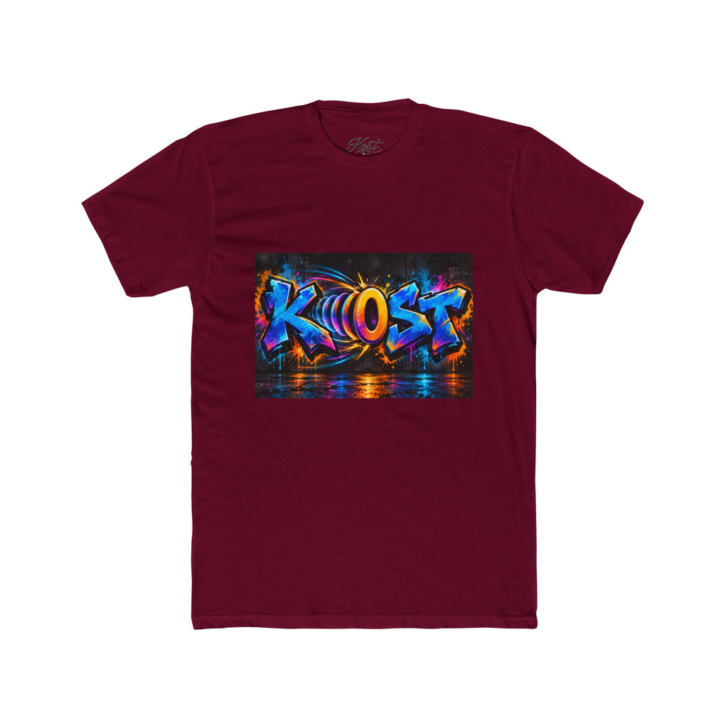 Graffiti 'KHOST' Art Tee - Vibrant Urban Streetwear Crewneck