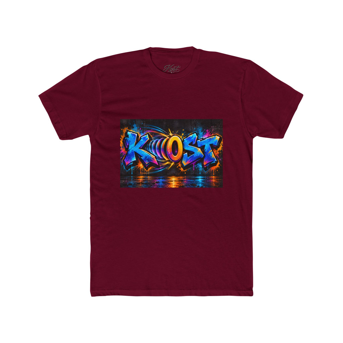 Graffiti 'KHOST' Art Tee - Vibrant Urban Streetwear Crewneck