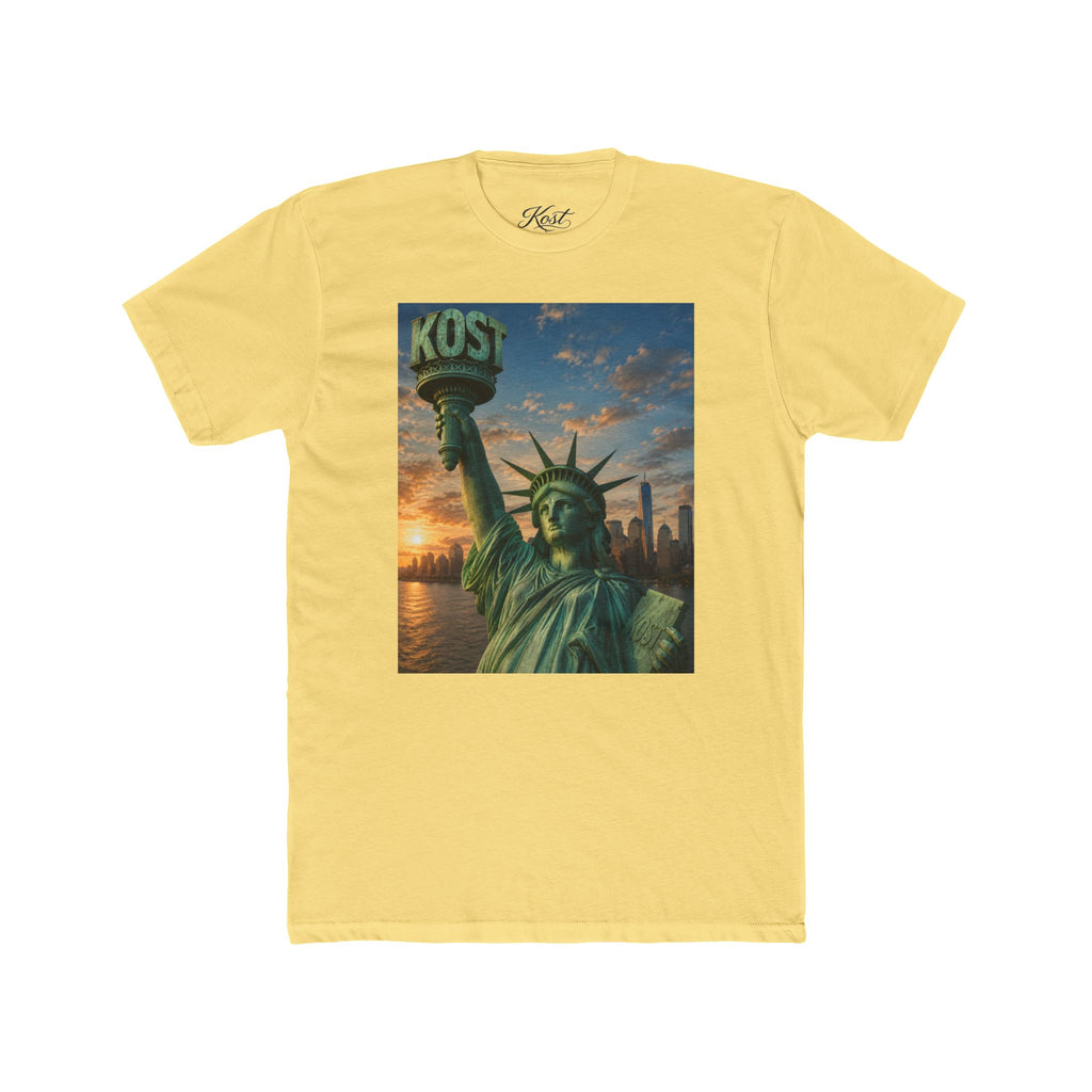 Statue of Liberty Sunset T‑Shirt — NYC Skyline Graphic Tee