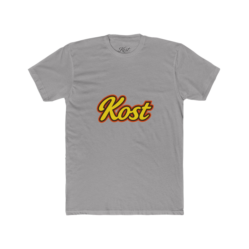 Kost Script T-Shirt — Retro Yellow & Red Logo Tee