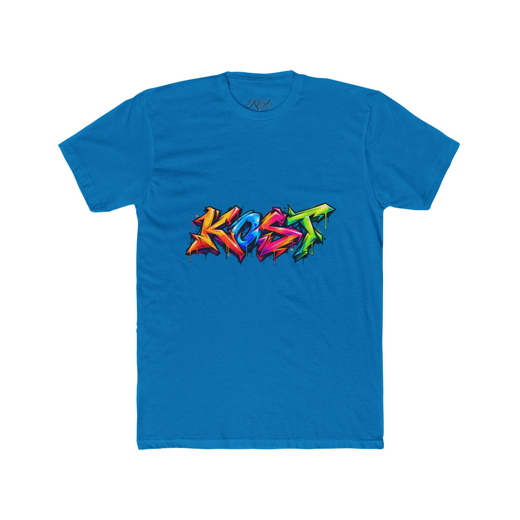 Graffiti 'Kost' Tee – Colorful Street Art Crew Neck T-Shirt