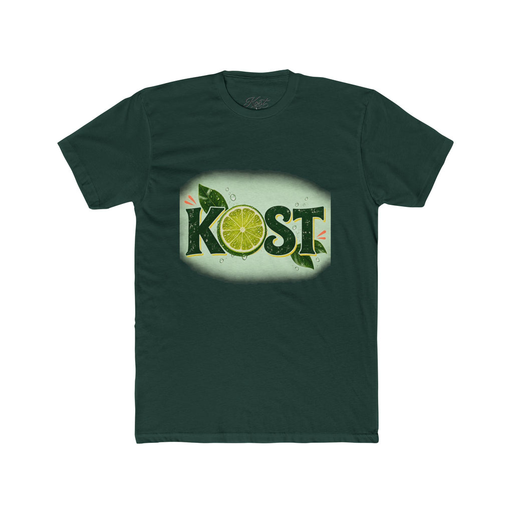 KOST Lime Graphic Cotton T-Shirt