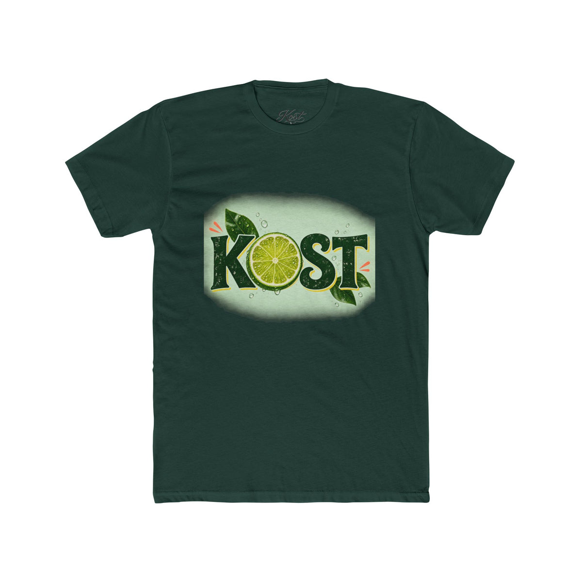 KOST Lime Graphic Cotton T-Shirt