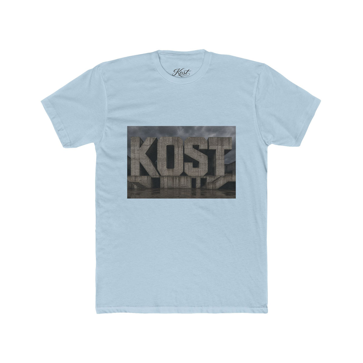 KOST Concrete Wall Graphic Tee — Urban Industrial Streetwear T-Shirt