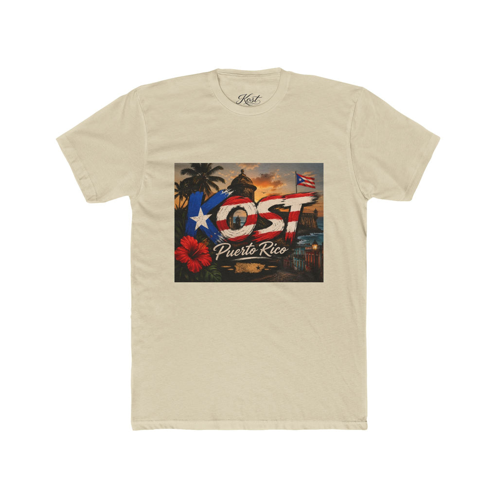 Puerto Rico Love Graphic Tee — 'PR' Flag Design with Old San Juan Vibes