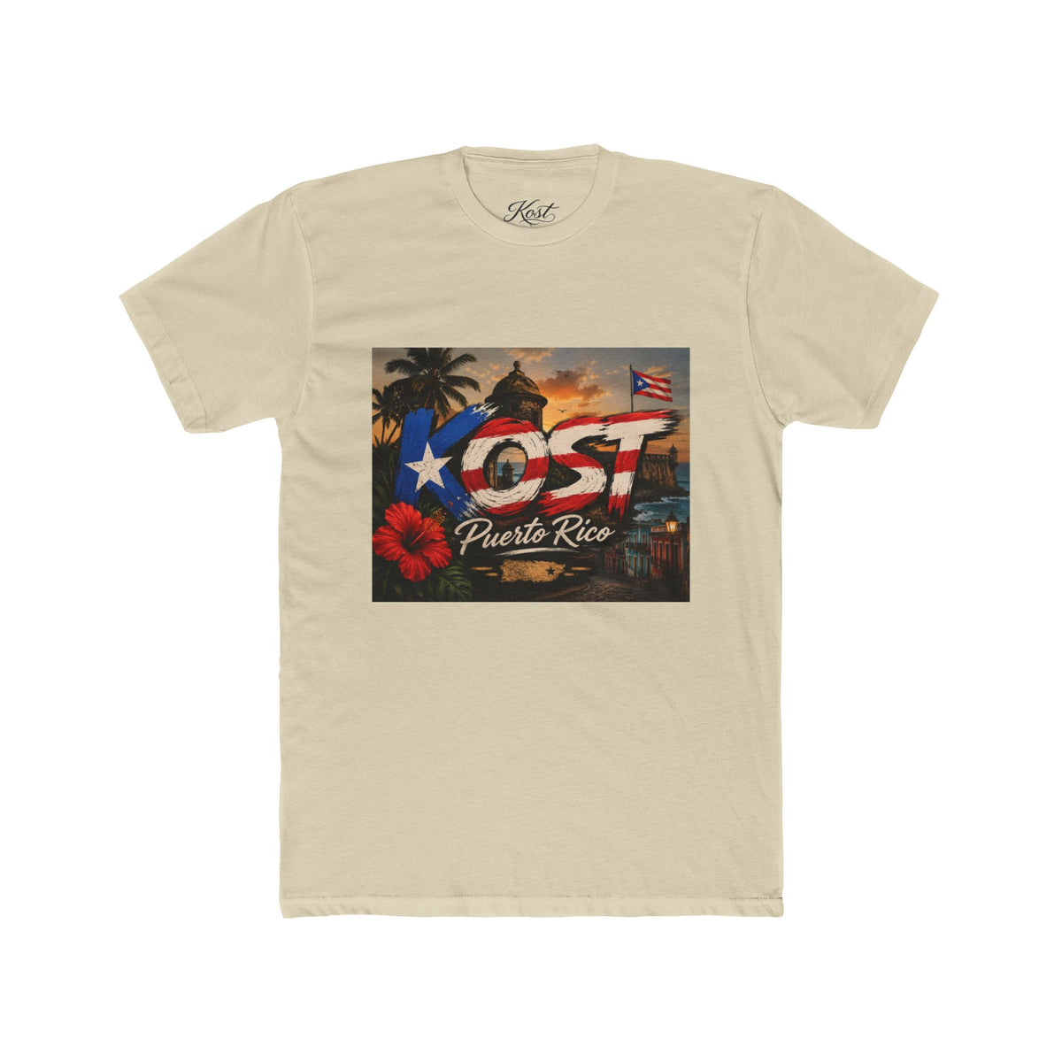 Puerto Rico Love Graphic Tee — 'PR' Flag Design with Old San Juan Vibes