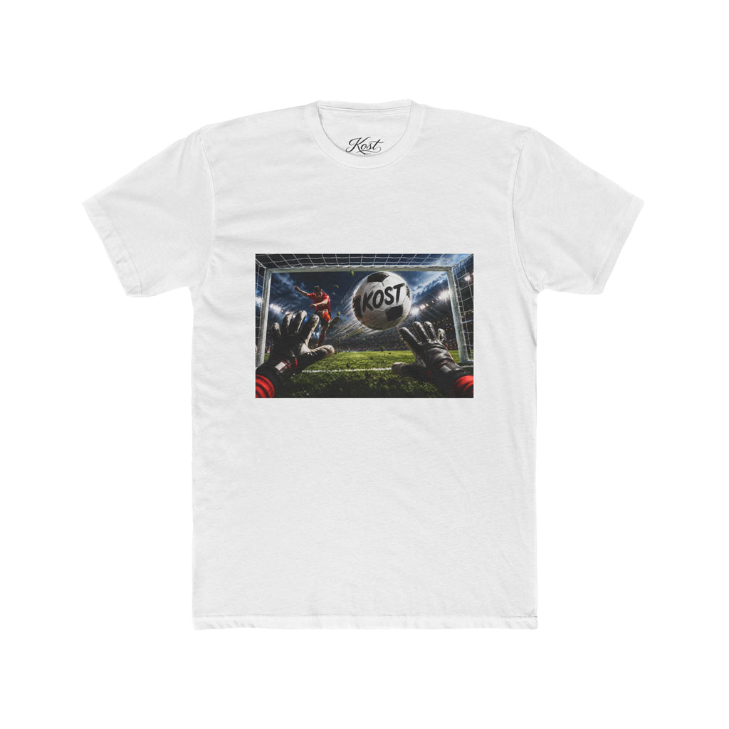 Soccer Goalkeeper Catch T‑Shirt — 'KOST' Stadium Football Tee