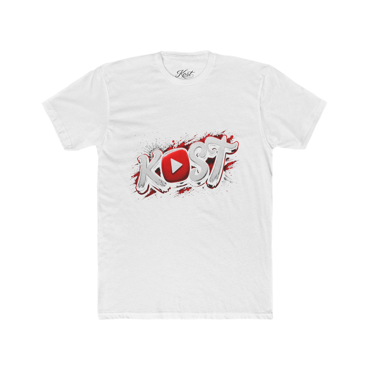 YouTuber 'Kost' Logo Tee — Graphic Streetwear Crewneck