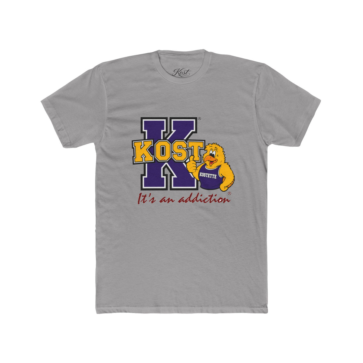 Kost University Bear Crew Tee — "It’s an Addiction" College Spirit T-Shirt